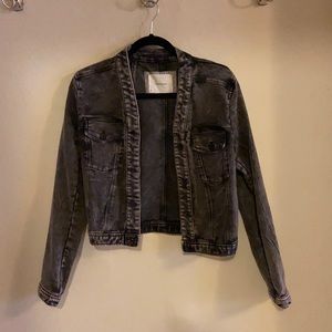 Black denim jacket
